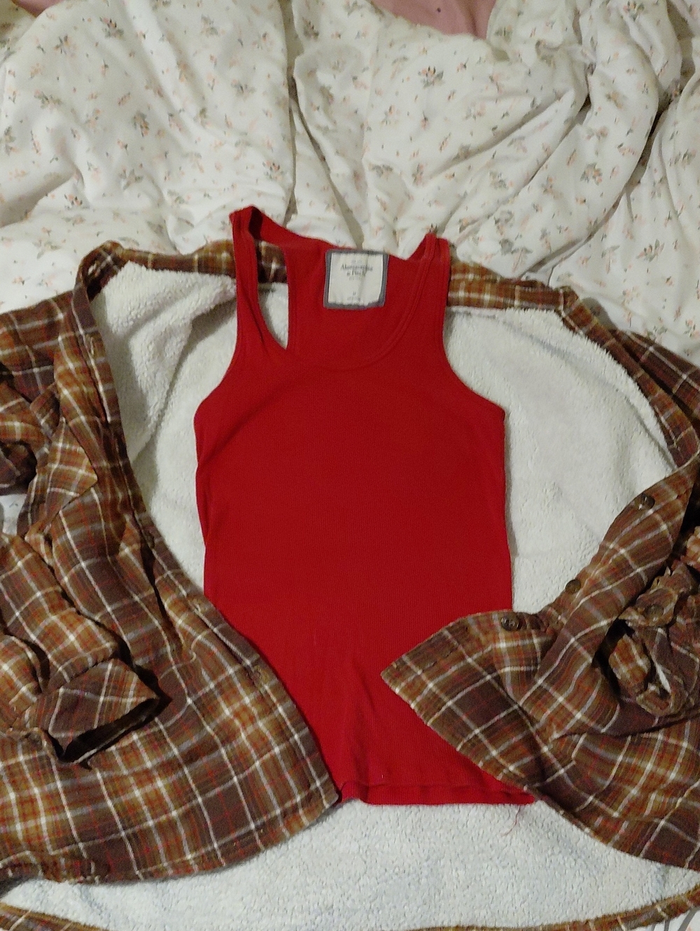 Women's Brown Plaid Button-Down Shirt